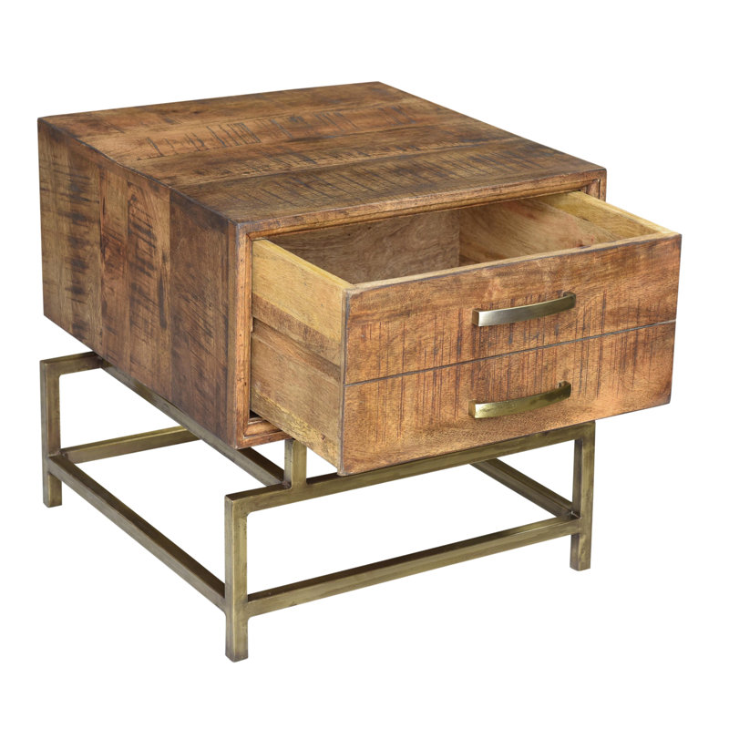 Table de bout avec rangement Jeb