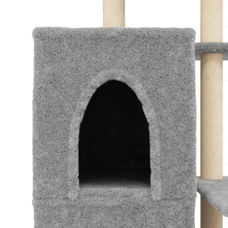97 cm H Cat Tree / Condo, Light Grey