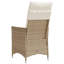  Chaise de jardin inclinable beige, blanc crème-1059932292-1059932536-1059932537