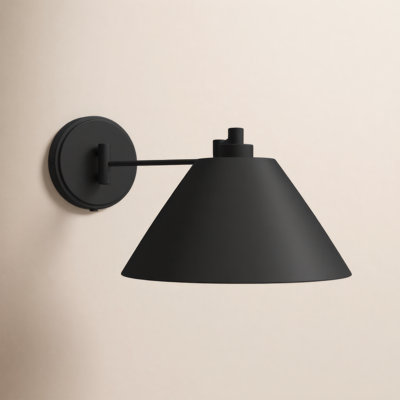 Schaller Single Light Dimmable Swing Arm Sconce