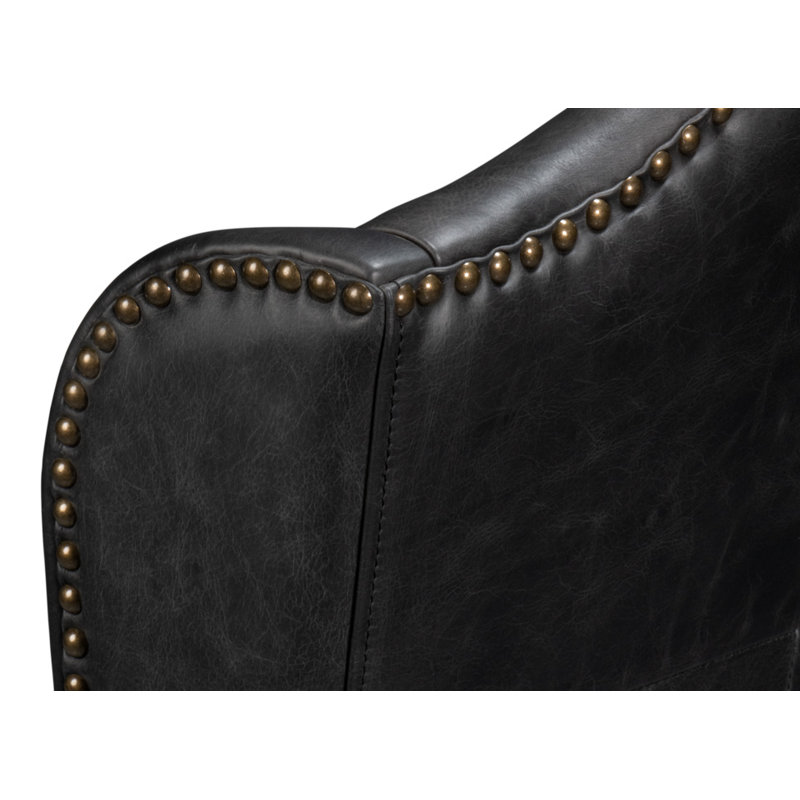 Leather Dining Chair, Black