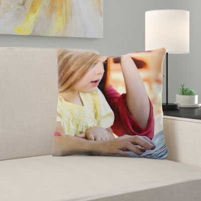 Microsuede Throw Pillow