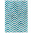 Turquoise/Ivory/Gray