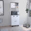 Garde-manger avec 2 armoires, 2 tablettes ouvertes et tiroir Salem