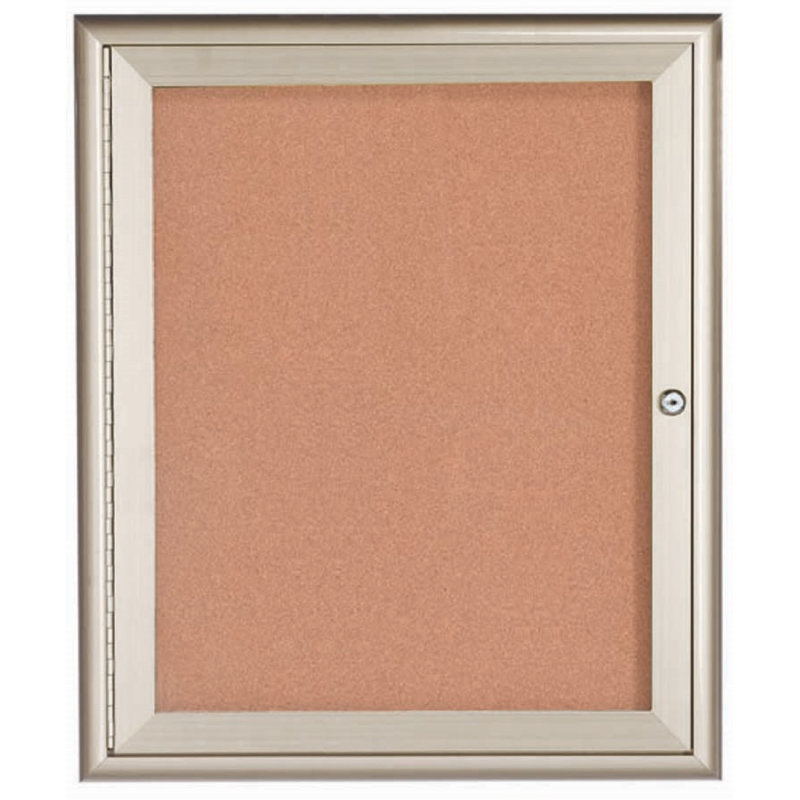 Tableau d'affichage fermé, Argent, Un, H 36 po x l 30 po