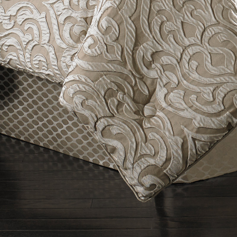 Astoria King 4Pc. Comforter Set, Sand, King Comforter + 3 Additional Pieces