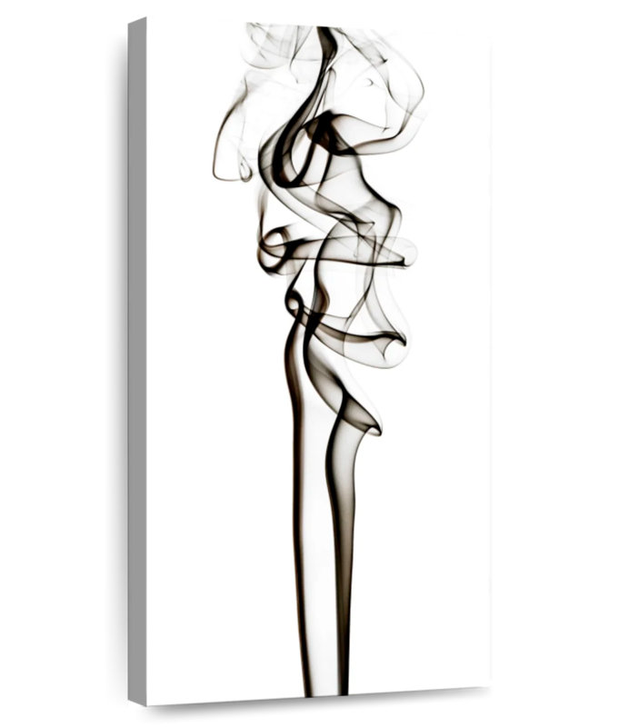 Abstrait noir fumée - sensuel, H 36 po x l 18 po