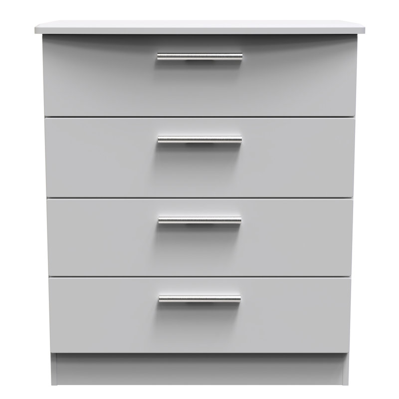 Borgeson 77 cm W Chest of 4 Drawers, Grey
