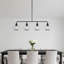 4-light Linear Clear Glass Globe Kitchen Island Pendant-95745018