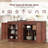 Fluted 4-Door TV Stand with Power Outlet For TVs Up to 85"-133484986