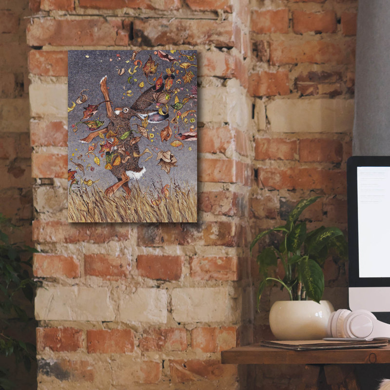 «Epic Graffiti» «Happy Dance» par Maggie Vandewalle, art mural sur toile, H 16 po x l 12 po x P 0,75 po
