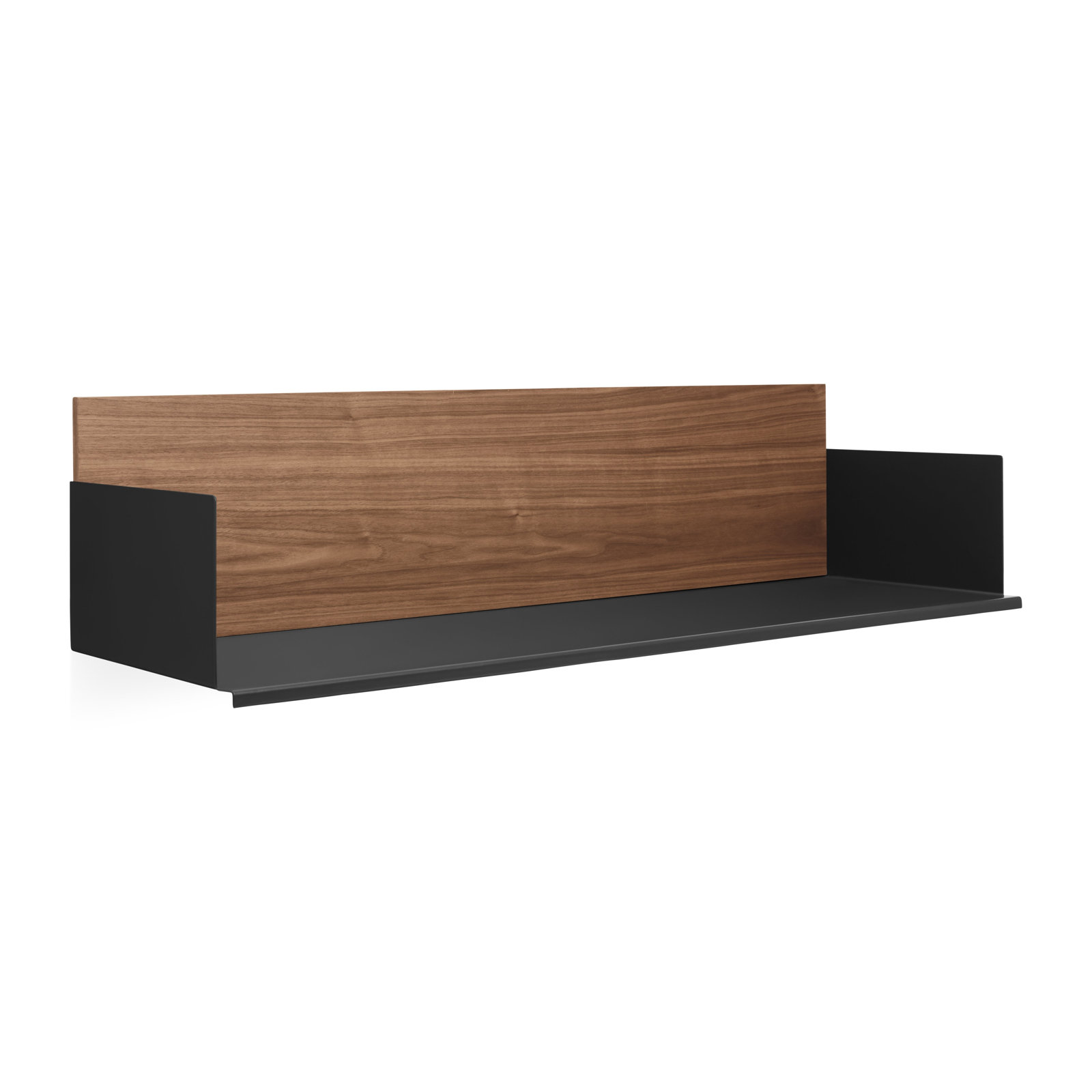 Blu Dot Wonder 38" Accent Shelf, Walnut/Oblivion