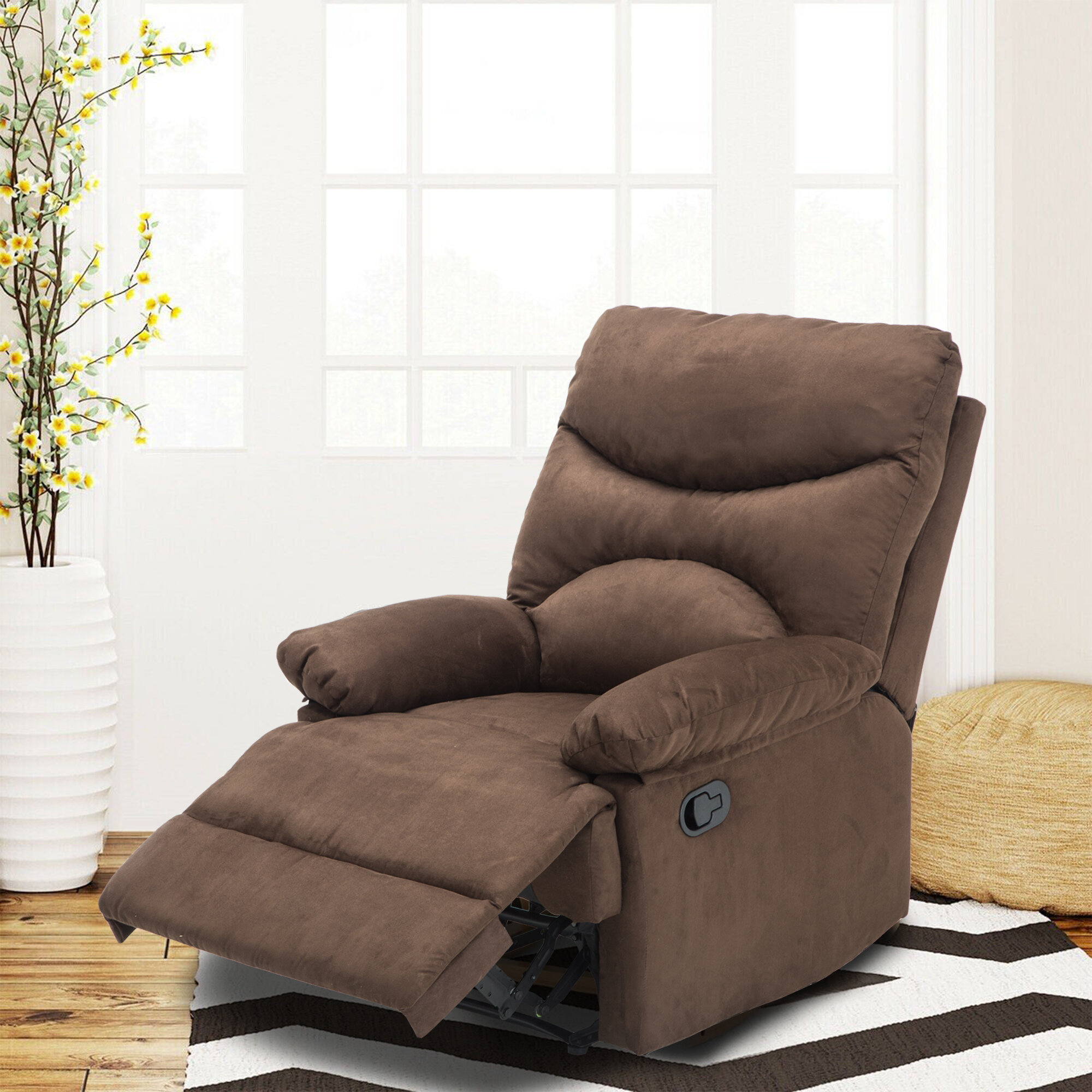 Steelside Upholstered Recliner Reviews Wayfair