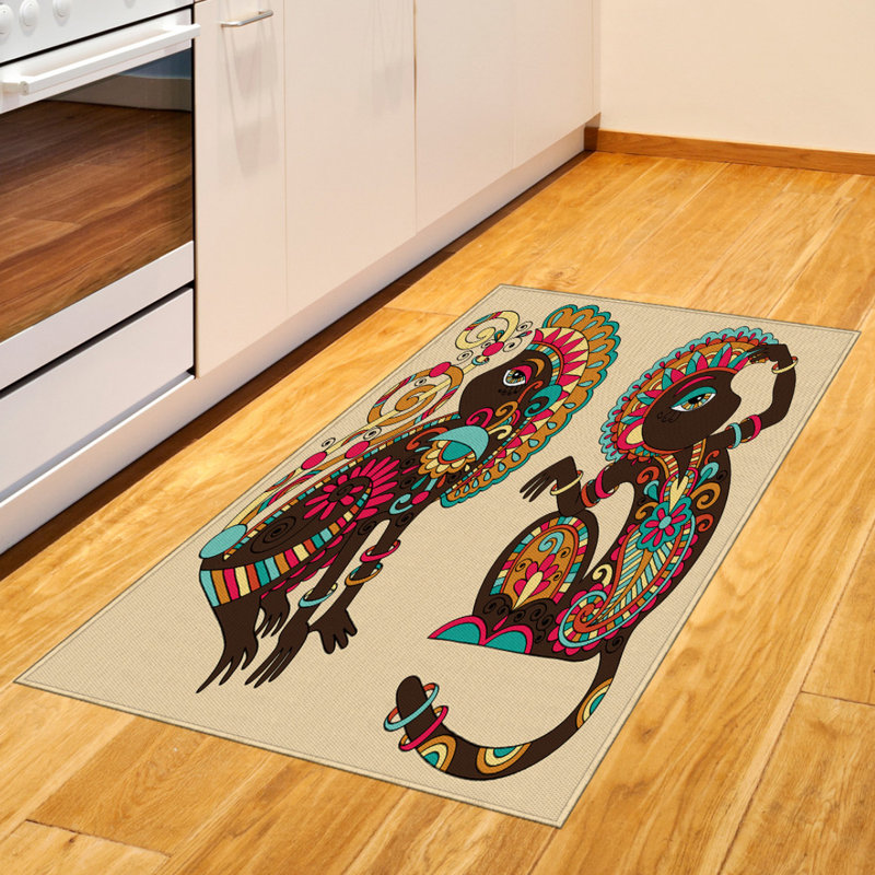 Tapis décoratif Tribal, Rectangle 2 pi 7 po x 5 pi