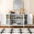 Curved Design Light Luxury Sideboard With Adjustable Shelves-1105511763