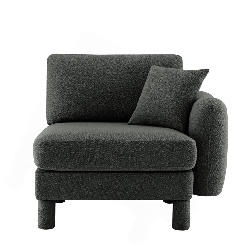 Canapé RSF avec coussin polyester gris foncé