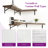 Kaboon 36inch Floating Shelves Set Of 2, 10X36, Dark Walnut-284734312-288897078