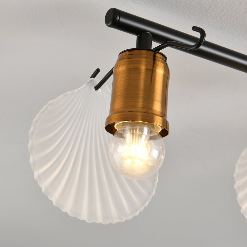 6 - Light 47.24" Linear Glass Dimmable Flush Mount