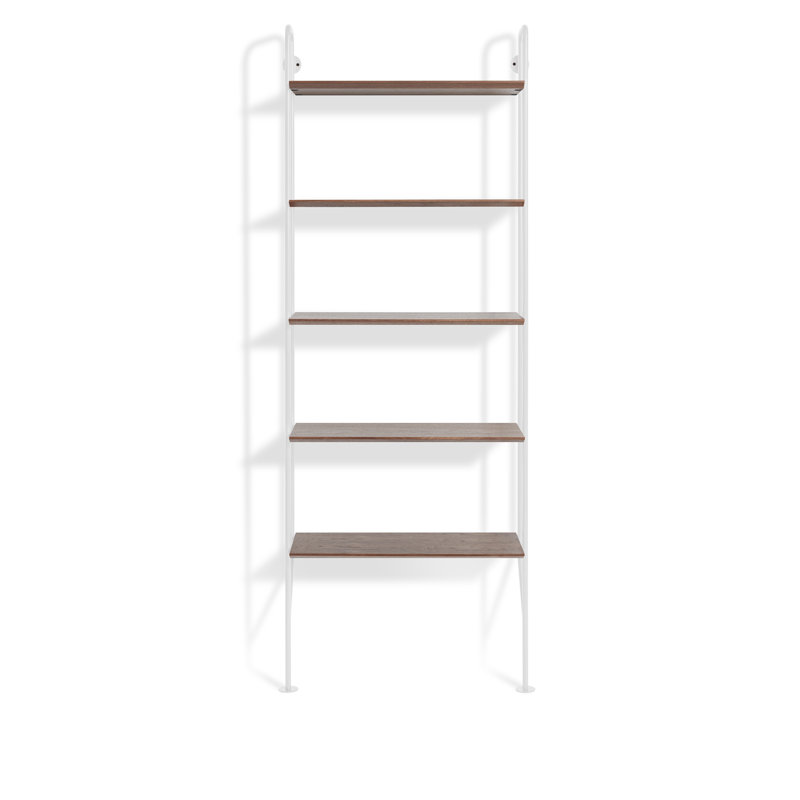 Hitch Etagere Bookcase, Black/Walnut