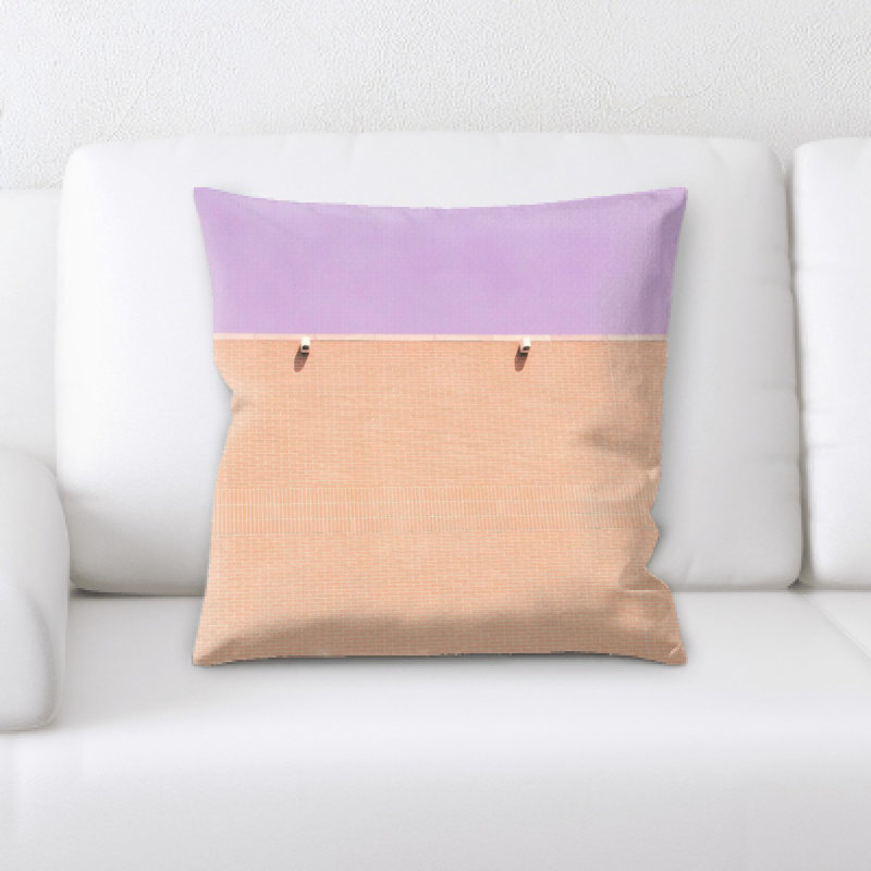 Microsuede Reversible Throw Pillow