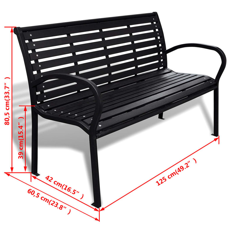 Steel Outdoor Bench