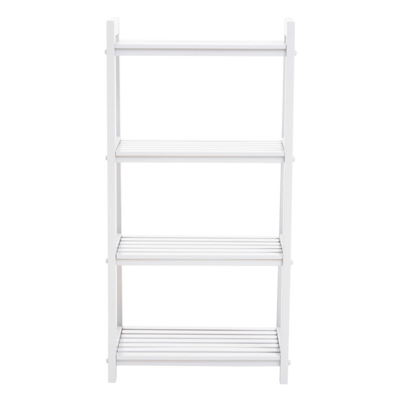 Veasey 30cm W Solid Wood Shelving Unit, White