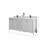 Chicago 72'' Double Bathroom Vanity with Quartz Top-95768311