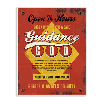 God Guidance Inspirational Vintage Comic Book Design by Ester Kay - Textual Art Print on Canvas