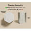 Table d'appoint hexagonale en marbre naturel blanc-364920326
