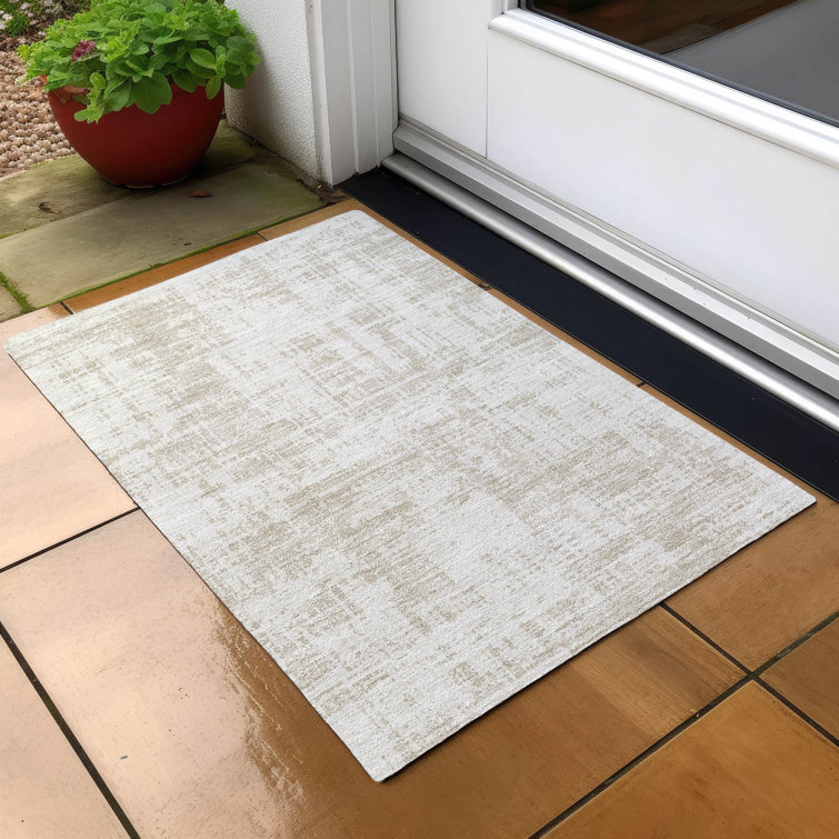 Rectangle Malek Rectangle 1'8" X 2'6" Indoor/Outdoor Area Rug with Non-Slip Backing