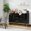 Buffet de rangement moderne de luxe avec 2 portes et 3 tiroirs ZMZ