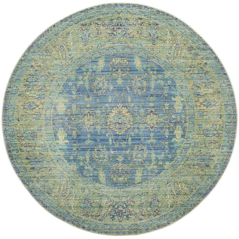 Embrya Valencia Performance Oriental Rug, Round 6'7"