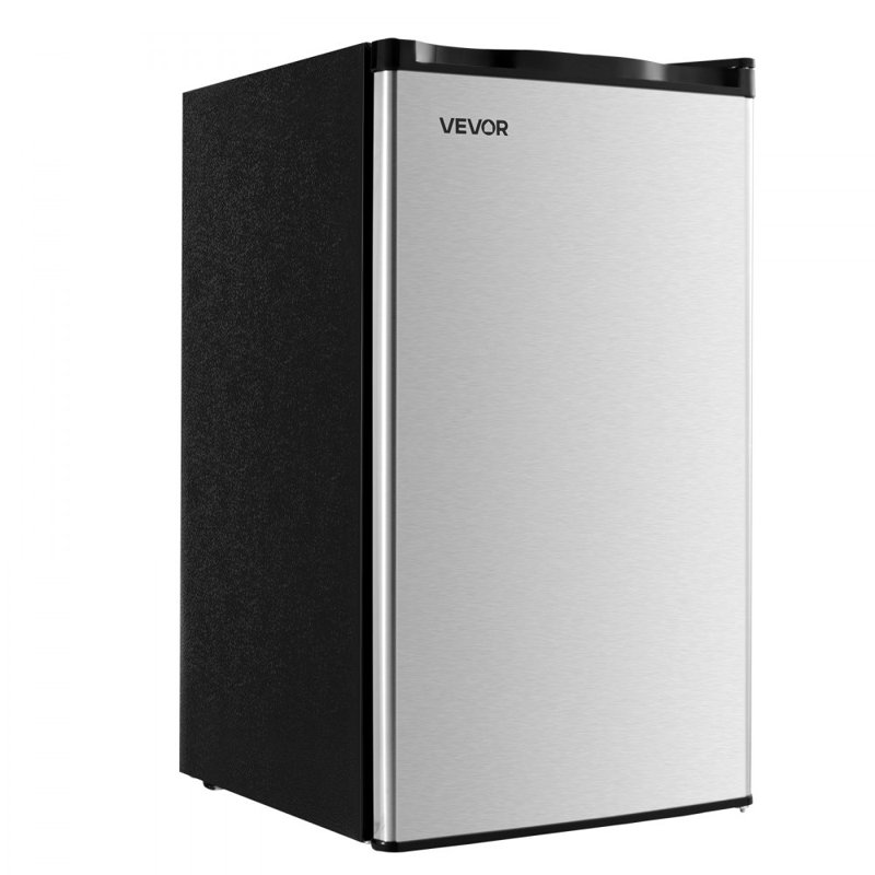 Mini Fridge 3.2 Cu.Ft Single Door Compact Small Refrigerator Stainless