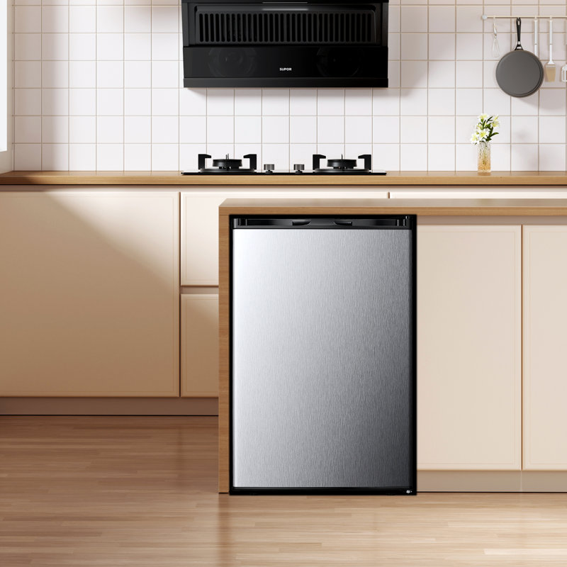 Electactic 3.2 Cu.ft Upright Freezer - 10-Min Fast Freezing, 7 Temp Settings, Energy-Saving Quiet, Silver