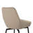 Jimm Swivel Modern Dining Chairs in Faux Leather Upholstery with Black Metal Legs-121468250