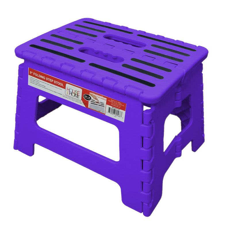Escabeau en plastique léger à 1 marche, Mauve