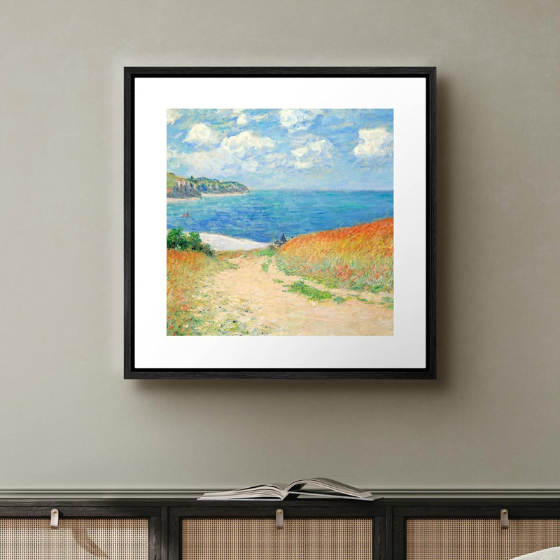 «Path in Wheat Fields At Pourville» par Monet, peinture à l'huile sur toile, impressionisme rustique, paysage coloré, impression sur toile