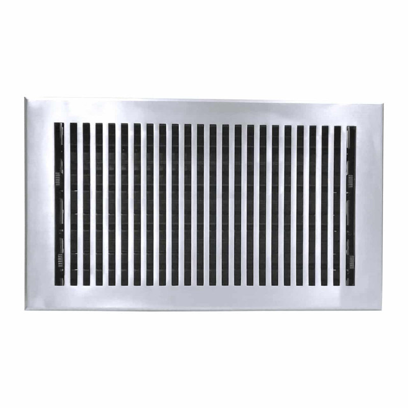 Couvercle de ventilation standard en fonte d'aluminium, Satin, H 8 po x l 14 po x P 16 po
