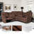 82'' Wide Living Room Set Sectional Sofa Drop Down Table Cup Holders-2094801852