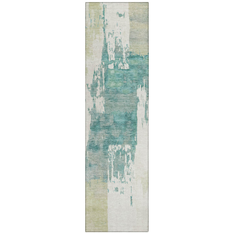 Machine Washable Indoor/Outdoor Skiljo ACN2347 Abstract Rug