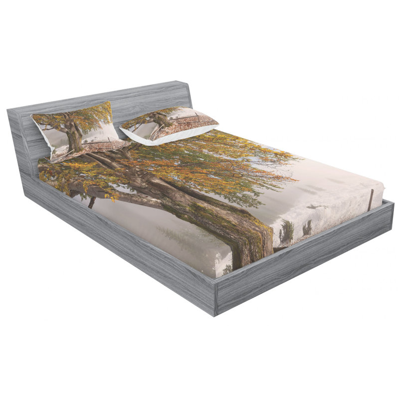 Microfiber Sheet Set, Queen Sheet Set with Fitted Sheet