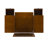 Headley Mid Century Modern 2 Drawer Flip Top Vanity Set