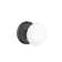 Emtek Passage Knobset w/ Regular Rosette and Ice White Porcelain Knob