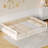 Wood Upholstered Platform Bed With Guardrail And Pillow-29372759