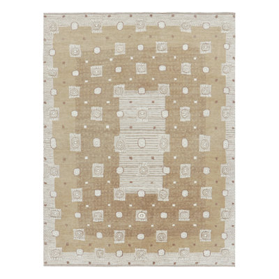 Scandinavain Handmade Kilim Wool Geometric Area Rug