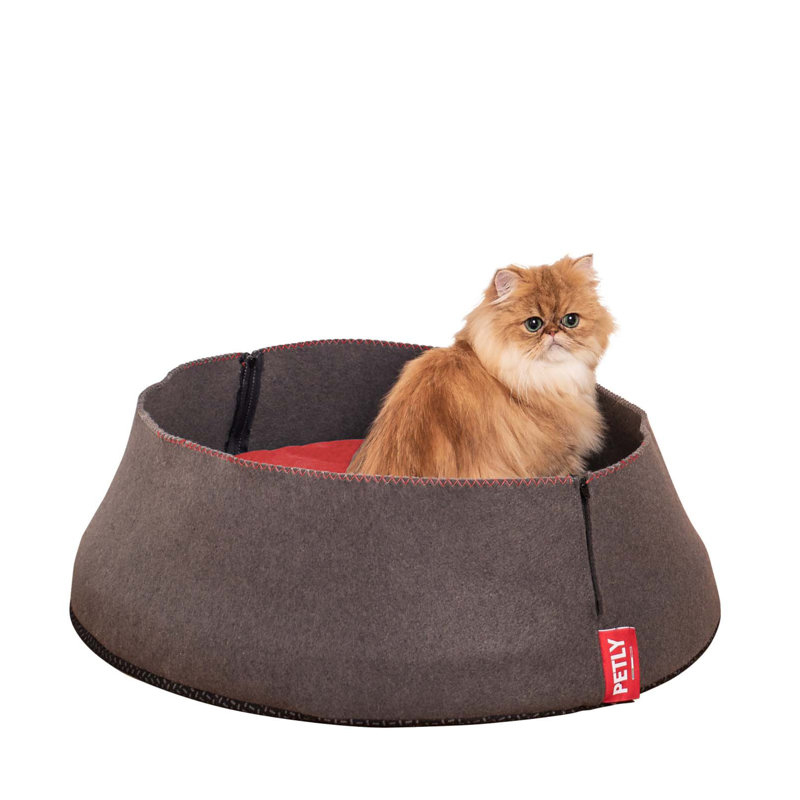 Orthopedic Microfibre Pet Bed, Red