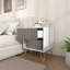 45cm W Manufactured Wood Bedside Table