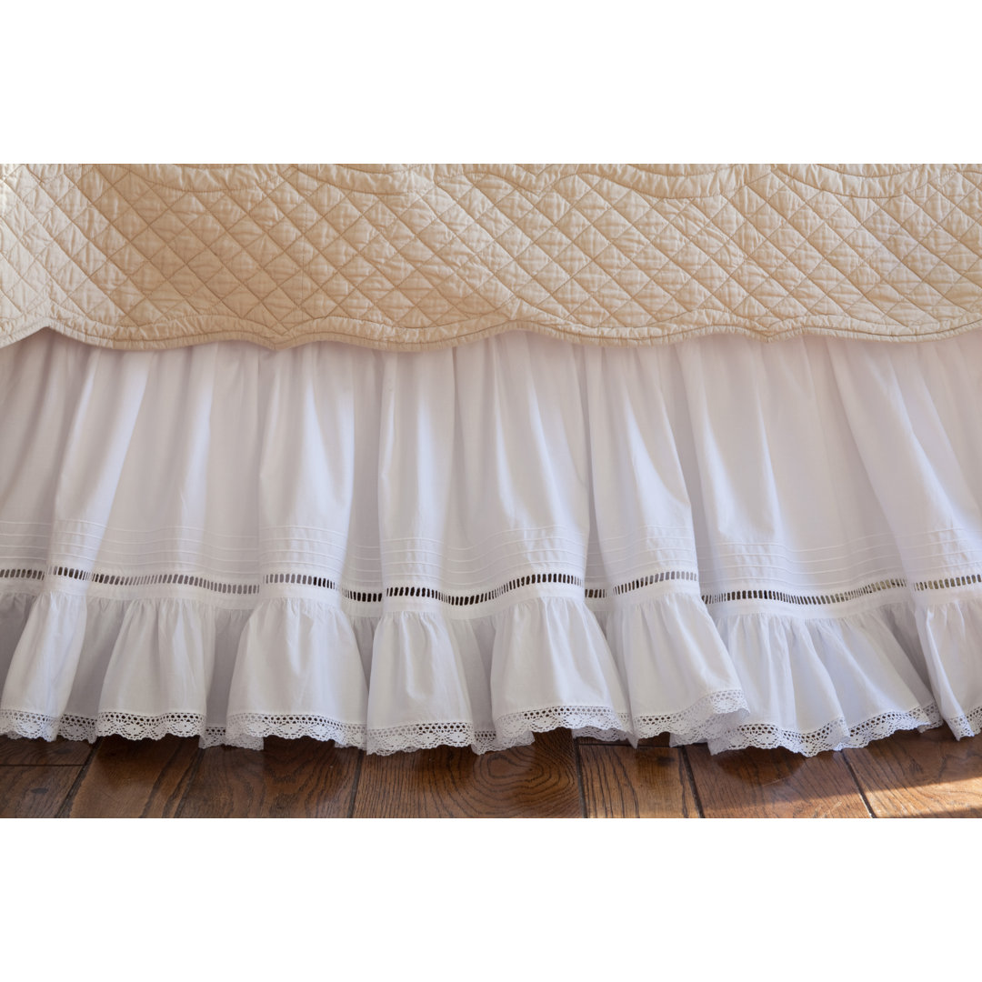 Prairie Crochet Cotton 18" Bed Skirt Taylor Linens