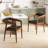 Upholstered Armchairs Set of 2 with Cozy Backrest and Padded Seat Cushion