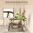3 Piece Bistro Set (Black; Brown)